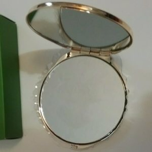 🚨SALE KSNY Simply Sparkling Compact Mirror Silver - Picture 5 of 8